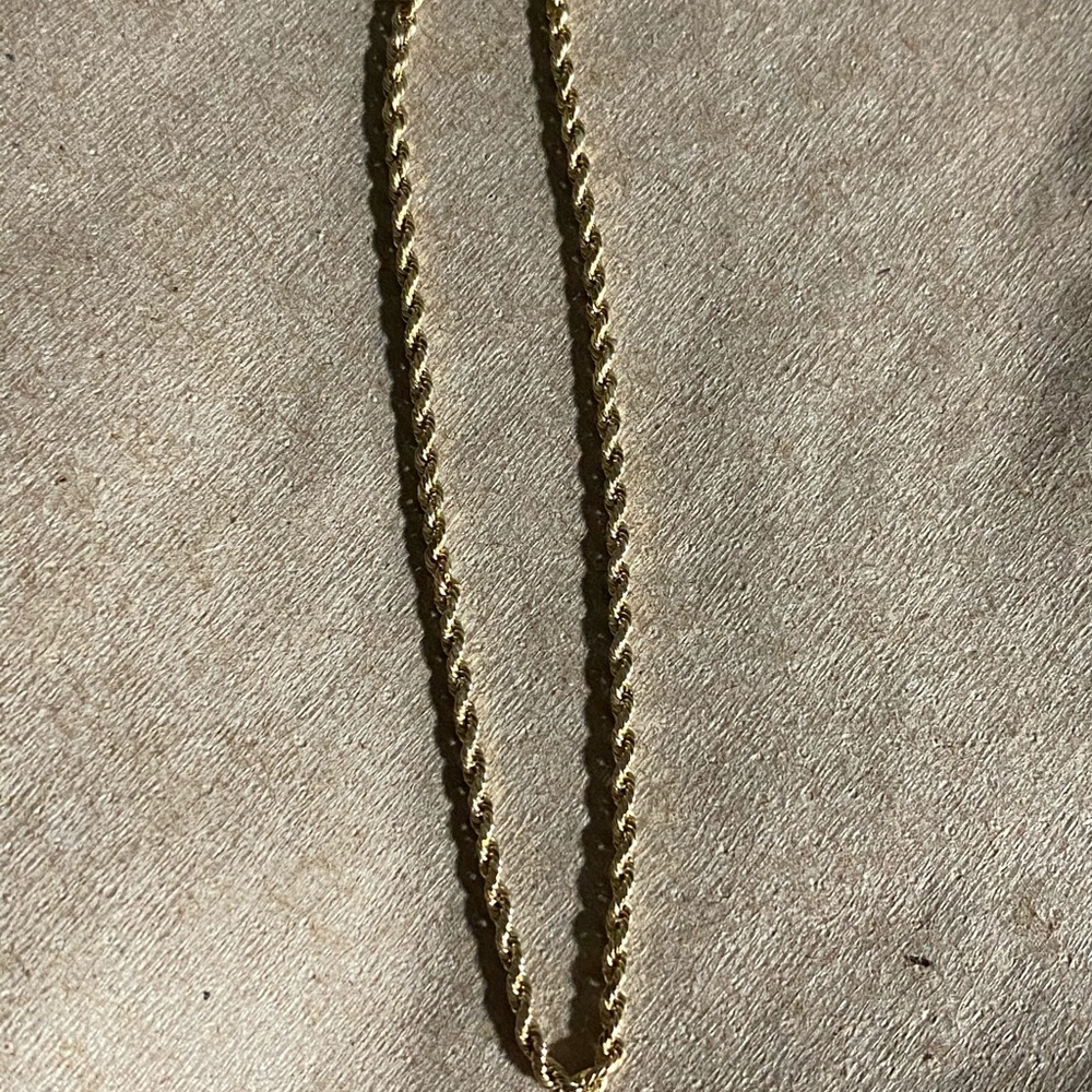 Solid 10k Gold Rope Bracelet - image 4